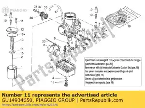 Piaggio Group GU14934650 tornillo - Lado inferior