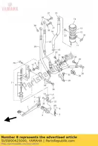 yamaha 5VSW00425000 cylinder kit, master - Bottom side