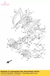 Aqui você pode pedir o tampa, pára-lama traseiro 1 em Yamaha , com o número da peça 1S32163A0000: