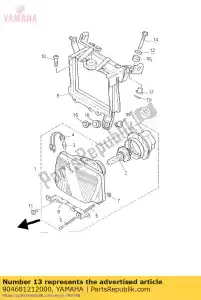 yamaha 904681212000 clip (7r4) - Bottom side