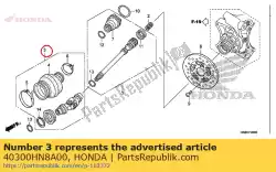 Ici, vous pouvez commander le joint assy., joug auprès de Honda , avec le numéro de pièce 40300HN8A00: