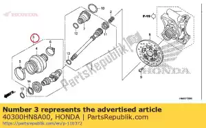 honda 40300HN8A00 joint assy., joug - La partie au fond