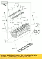 110040727, Kawasaki, gasket-head zr800ads kawasaki z 800 2013 2014 2015 2016, New