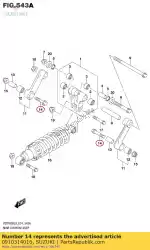 Here you can order the bolt,14x66 from Suzuki, with part number 0910314016: