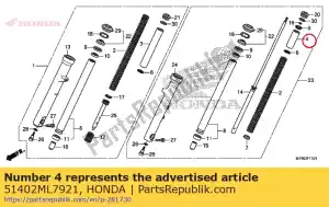 Honda 51402ML7921 colarinho primavera - Lado inferior