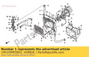 Honda 19010MR5003 radiateur comp. - La partie au fond