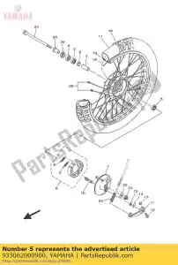 yamaha 933062000900 rolamento (3r0) - Lado inferior