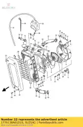 Ici, vous pouvez commander le couvercle, rdtr ux12 auprès de Suzuki , avec le numéro de pièce 1776138A01019: