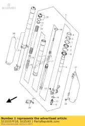 Aqui você pode pedir o amortecedor assy, ?? Para em Suzuki , com o número da peça 5110337F10: