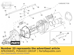 Aprilia AP8206845, Gasket set, OEM: Aprilia AP8206845