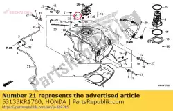 Here you can order the grommet, ignition cover from Honda, with part number 53133KR1760: