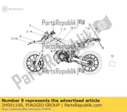 Aqui você pode pedir o decalque de pára-brisa em Piaggio Group , com o número da peça 2H001109: