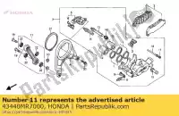 43440MR7000, Honda, szt. pr?ta. a, rr. hamulec do honda rvf  r rvf750r 750 , Nowy