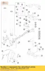 Ici, vous pouvez commander le fourche ktm 990 sm-t 2011 auprès de KTM , avec le numéro de pièce 14187K4301: