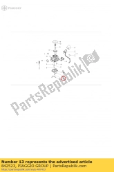 Aprilia 842523, Vlotterkamer kit, OEM: Aprilia 842523