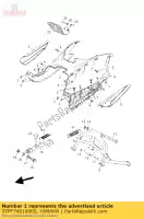 37PF74810000, Yamaha, planche, repose-pieds yamaha yp 125 250 2010 2011 2012 2013, Nouveau