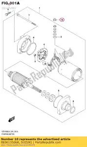 suzuki 083613506A écrou 6mm. - La partie au fond