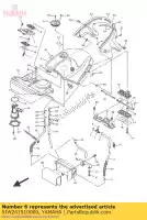 5JW241910000, Yamaha, wspornik, zbiornik paliwa 1 yamaha  fjr 1300 2001 2002 2003 2004 2005 2006 2007 2008 2009 2010 2011 2014 2015 2016 2017 2018 2019 2020 2021, Nowy