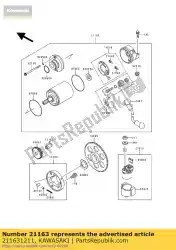 Aquí puede pedir arranque eléctrico de Kawasaki , con el número de pieza 211631211: