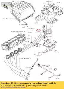 kawasaki 921610951 amortisseur er650ecf - La partie au fond