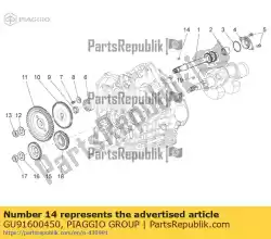 Aquí puede pedir clave de transmisión de Piaggio Group , con el número de pieza GU91600450: