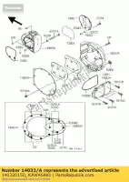 140320150, Kawasaki, couvercle-embrayage ej800acfa kawasaki w 800 2012 2013 2014 2016, Nouveau