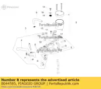 B044585, Piaggio Group, przednia cylindryczna podstawka cylindryczna aprilia ksua0 rs 660 abs (apac) rsv rsv4 rsv4 1100 racing factory abs tuono 660 (apac) tuono v4 1100 rr (apac) zd4ke000 zd4kea00 zd4kea00, zd4kewa zd4keb00 zd4keu zd4keua1 zd4kg000 zd4kga00 zd4kgb zd4kgb00 zd4kgu zd4kgu00 zd4kgua0 zd4kgua1 zd4ksa00, zd4kv, Nowy