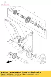 Qui puoi ordinare capo, calcio manovella da Yamaha , con numero parte 5NX156211000: