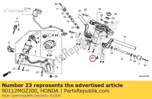 Honda 90112MGZJ00 perno, brida, 8x35 - Lado inferior
