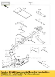 Here you can order the tool-wrench,allen,5mm zx1000nf from Kawasaki, with part number 921100600: