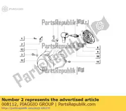 Here you can order the plate from Piaggio Group, with part number 008112: