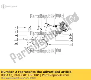 Piaggio Group 008112 bord - Onderkant