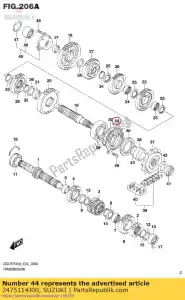 suzuki 2475114J00 retenue, entraînement - La partie au fond