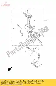 yamaha 4SBF58521000 dop, hoofdcilinder - Onderkant