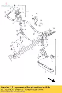 suzuki 6973138B00 hose,reservoir - Bottom side