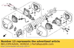 Qui puoi ordinare stivale, l. Specchio posteriore da Honda , con numero parte 88123MCAA00: