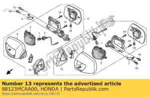 honda 88123MCAA00 inicialização, l. espelho traseiro - Lado inferior