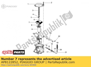 aprilia AP8122852 diaphragm - Bottom side