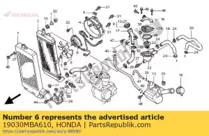 honda 19030MBA610 motor assy., fan - Bottom side