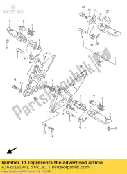 Tutaj możesz zamówić wspornik, fr ft, l od Suzuki , z numerem części 4382119D00:
