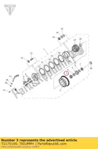 triumph T1175100 brg needle, k40x45x22 - Bottom side