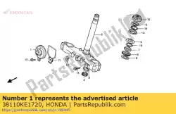 Here you can order the horn,comp from Honda, with part number 38110KE1720: