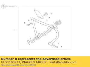 Piaggio Group GU91180913 spacer - Bottom side