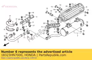 Honda 18323HN7000 cover, muffler - Bottom side