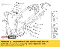 890883, Piaggio Group, soporte de matrícula aprilia  sport city sport city cube sport city street 125 250 300 2008 2009 2010 2012, Nuevo