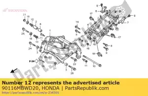 honda 90116MBWD20 collar, engine mount adjusting - Bottom side