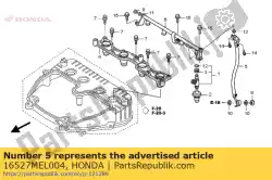 Ici, vous pouvez commander le tuyau comp. B, alimentation en carburant auprès de Honda , avec le numéro de pièce 16527MEL004: