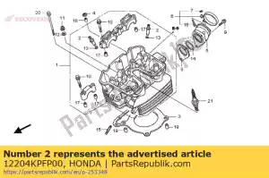 honda 12204KPFP00 gids, klep (o.s.) - Onderkant