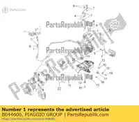 B044606, Piaggio Group, tubo de freio dianteiro bomba-hecu abs aprilia tuono tuono v zd4tyg00, zd4tycc0 zd4tyh00, zd4tycc1 zd4tyu00 zd4tyua0 1000 1100 2014 2015 2016, Novo