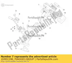 Aquí puede pedir kit de anillo de Piaggio Group , con el número de pieza 1D001198: